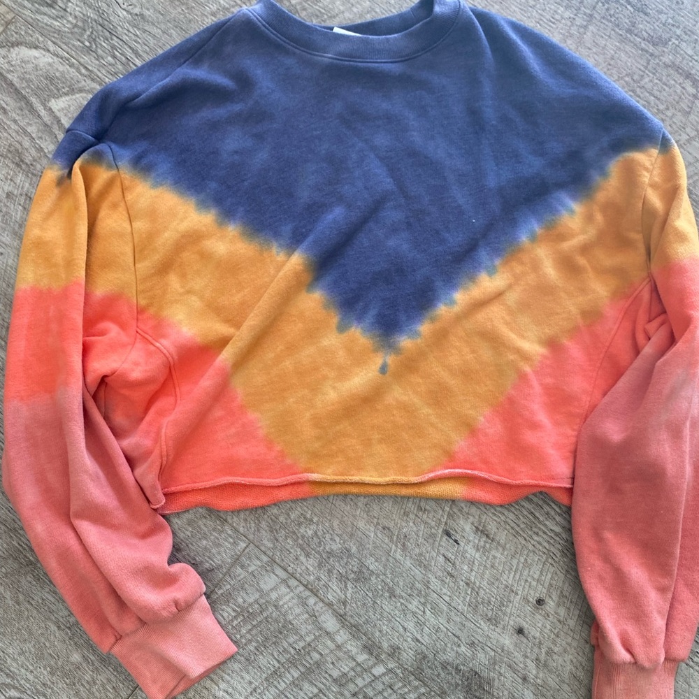 PINK XS cropped sweatshirt (oversized cropped fit)